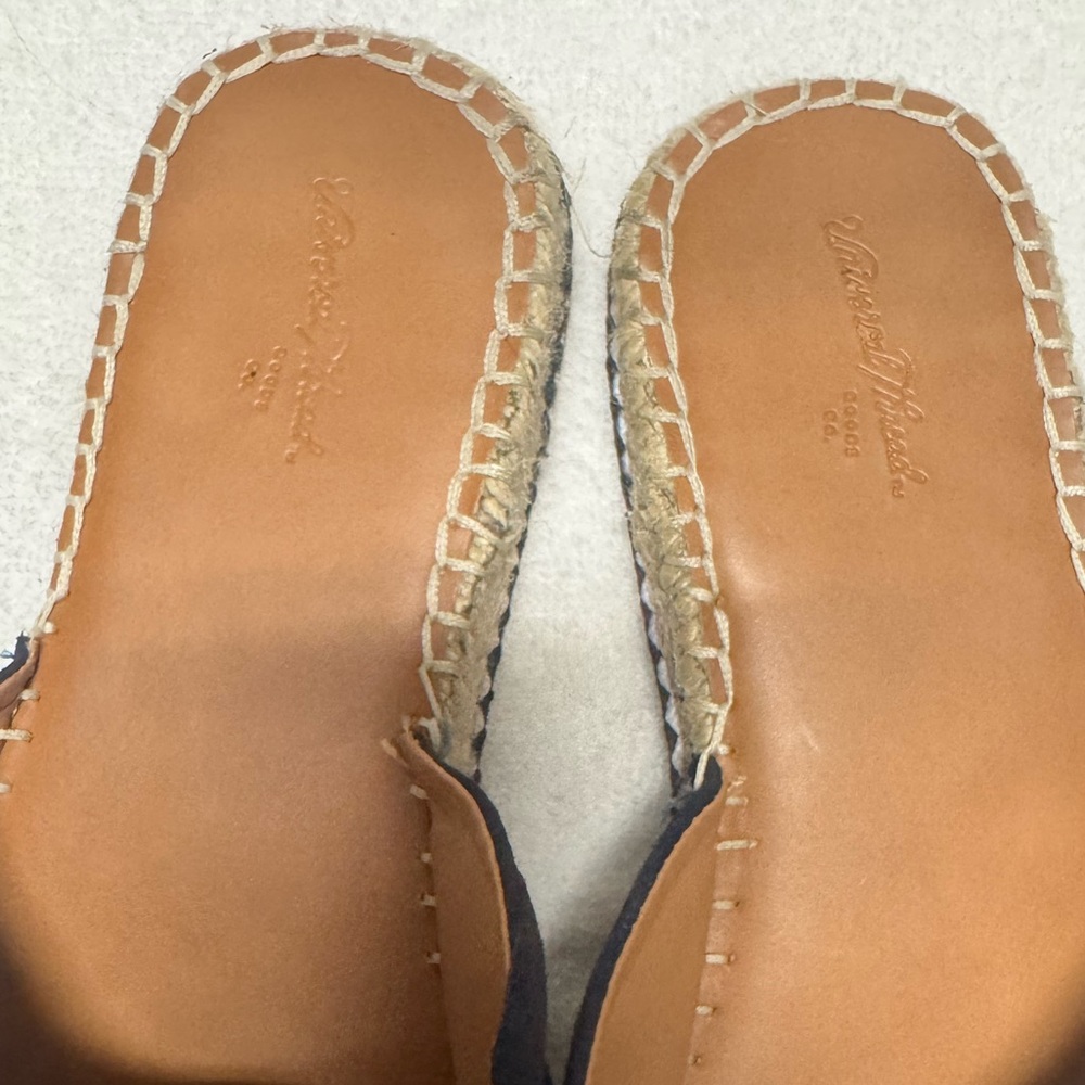 Euc Universal Thread Navy Bow Espadrille Sandals … - image 7